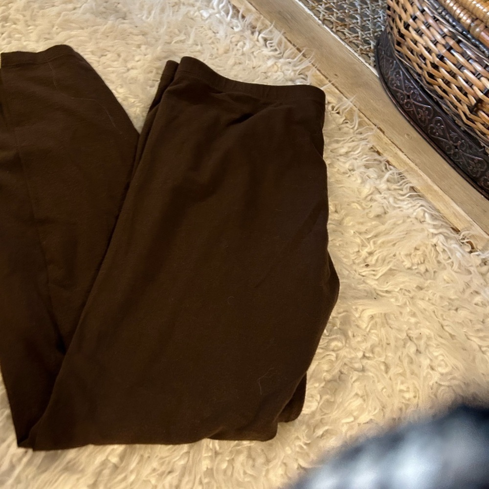 Fit Sight 💋Brown Stretch pant L #67pull on - Picture 4 of 4